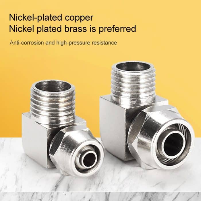 LAIZE 10 Stück vernickeltes Kupfer Trachea Quick Fitting Lock Female Connector, PL4-M5, PL4-01, PL4-02, PL6-M5, PL6-01, PL6-02, PL8-01, PL8-02 – Bild 6