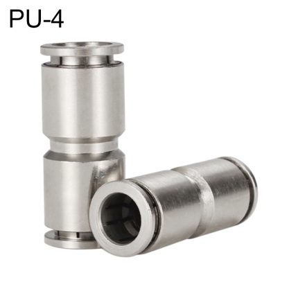 LAIZE Gerader pneumatischer Schnellkupplungsanschluss aus vernickeltem Kupfer, PU-4, PU-6, PU-8, PU-10, PU-12, PU-14, PU-16