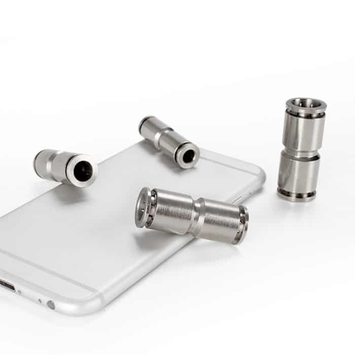 LAIZE Gerader pneumatischer Schnellkupplungsanschluss aus vernickeltem Kupfer, PU-4, PU-6, PU-8, PU-10, PU-12, PU-14, PU-16 – Bild 2