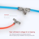 LAIZE T-Stück aus vernickeltem Kupfer mit pneumatischer Schnellmontage, PE-4, PE-6, PE-8, PE-10, PE-12, PE-14, PE-16 – Bild 5