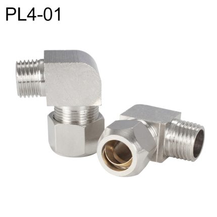 LAIZE 10 Stück vernickeltes Kupfer-Reduzierstück, pneumatischer Schnellmontage-Anschluss, PL4-01, PL6-01, PL6-02, PL8-01, PL8-02