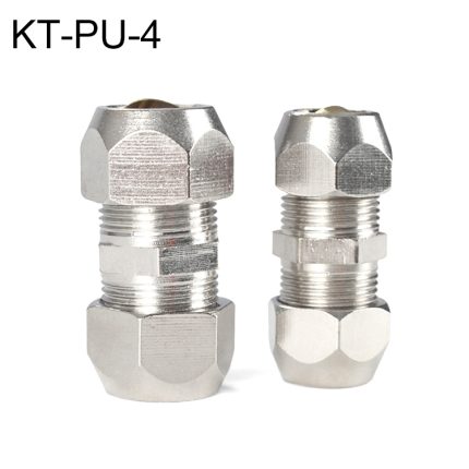 LAIZE 10 Stück vernickeltes Kupfer gerade pneumatische Schnellkupplung Kupferrohrverbinder, KT-PU-4, KT-PU-6, KT-PU-8
