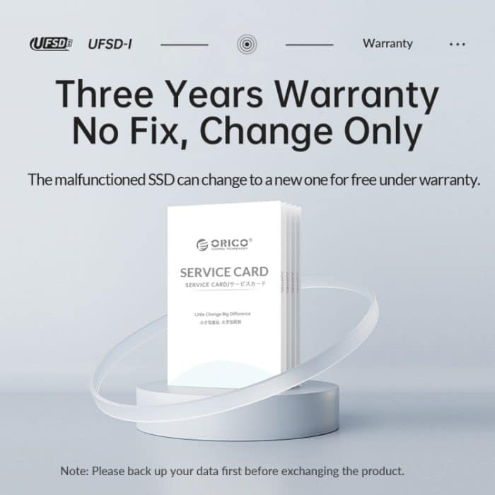 ORICO UFS-Flash-Laufwerk, Lesen: 411 MB/s, Schreiben: 350 MB/s, 64GB USB-A, 64GB Type-C, 128GB USB-A, 128GB Type-C, 256GB USB-A, 256GB Type-C, 512GB USB-A, 512GB Type-C – Bild 11