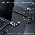 ORICO UFS-Flash-Laufwerk, Lesen: 411 MB/s, Schreiben: 350 MB/s, 64GB USB-A, 64GB Type-C, 128GB USB-A, 128GB Type-C, 256GB USB-A, 256GB Type-C, 512GB USB-A, 512GB Type-C – Bild 4