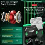 Lenovo GM5 TWS Bluetooth Wireless Sports Wasserdichter Gaming-Kopfhörer mit Rauschunterdrückung und Mikrofon, GM5 – Bild 4