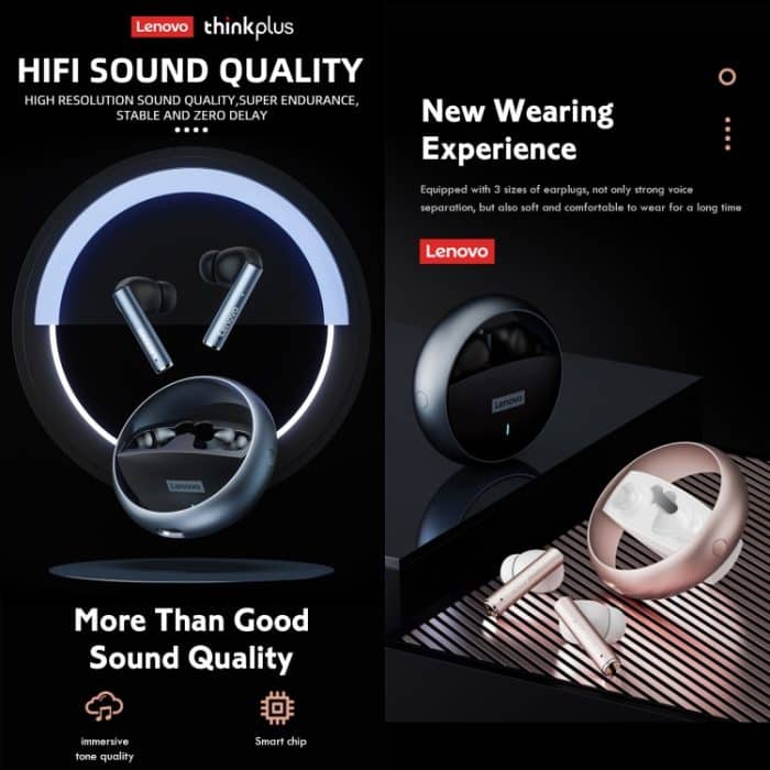 Lenovo LP60 TWS Kabelloser Bluetooth 5.3-Kopfhörer mit Rauschunterdrückung – Bild 2