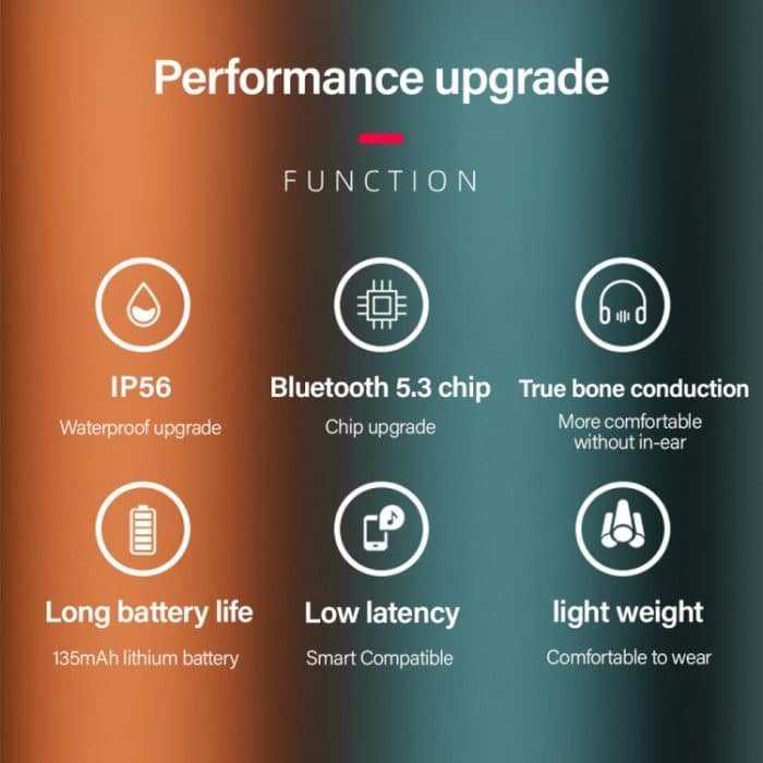 Lenovo X3 Pro Bone Conduction Wireless Bluetooth 5.3 Sportkopfhörer mit Mikrofon – Bild 4