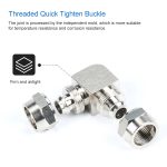 LAIZE vernickelter Kupfer-Winkel-Pneumatik-Schnellverbinder, PV-6, PV-8, PV-10, PV-12 – Bild 4