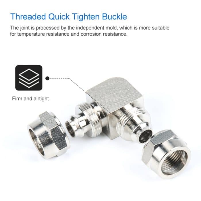 LAIZE vernickelter Kupfer-Winkel-Pneumatik-Schnellverbinder, PV-6, PV-8, PV-10, PV-12 – Bild 4