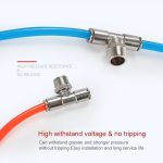 LAIZE vernickelter Kupfer-T-Abzweig-Pneumatik-Schnellverbinder mit Außengewinde, PB4-01, PB4-02, PB4-M5, PB6-01, PB6-02, PB6-03, PB6-04, PB6-M5, PB8-01, PB8-02, PB8-03, PB8-04, PB10-01, PB10-02, PB10-03, PB10-04, PB12-01, PB12-02, PB12-03, PB12-04 – Bild 5