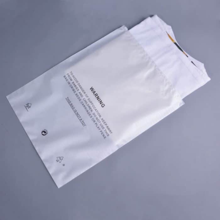 100 PCS PE + Perlgarn Zipper Transparent Warnung Aufbewahrungstasche, 27 x 35 cm – Bild 3