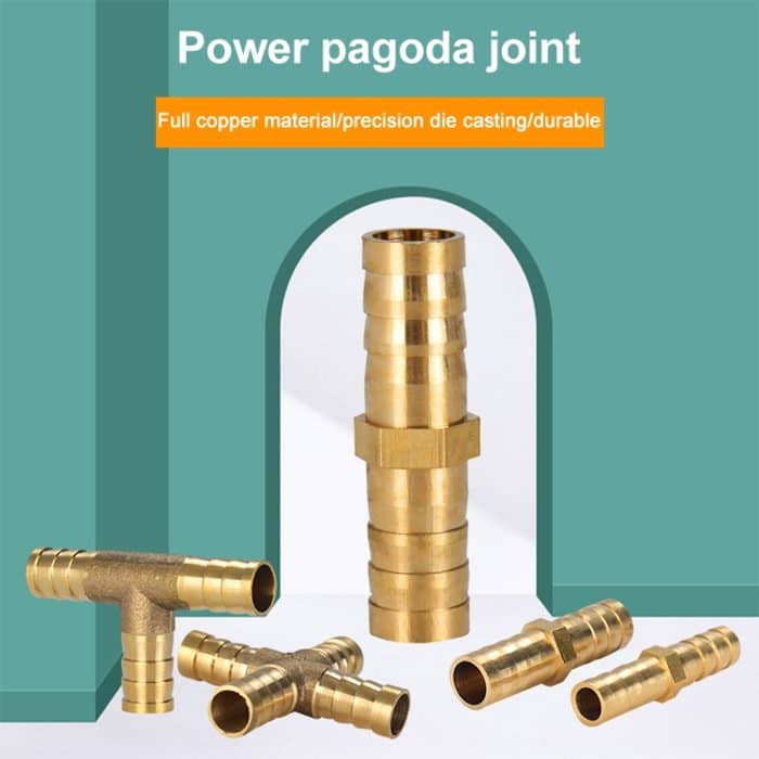 LAIZE 10 Stück Pagode Vierwege-Pneumatikkomponenten, 6mm, 8mm, 10mm, 12mm – Bild 4