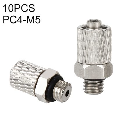 LAIZE 10 Stück Mikro-Trachea-Schnellverbinder, PC4-M5, PC4-M6, PC6-M5, PC6-M6, PL4-M5, PL4-M6, PL6-M5, PL6-M6