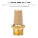 LAIZE 10 Stück halbkupfer langer pneumatischer Schalldämpfer, 1 Inch, 1 Point, 2 Point, 3 Point, 4 Point, 6 Point – Bild 3