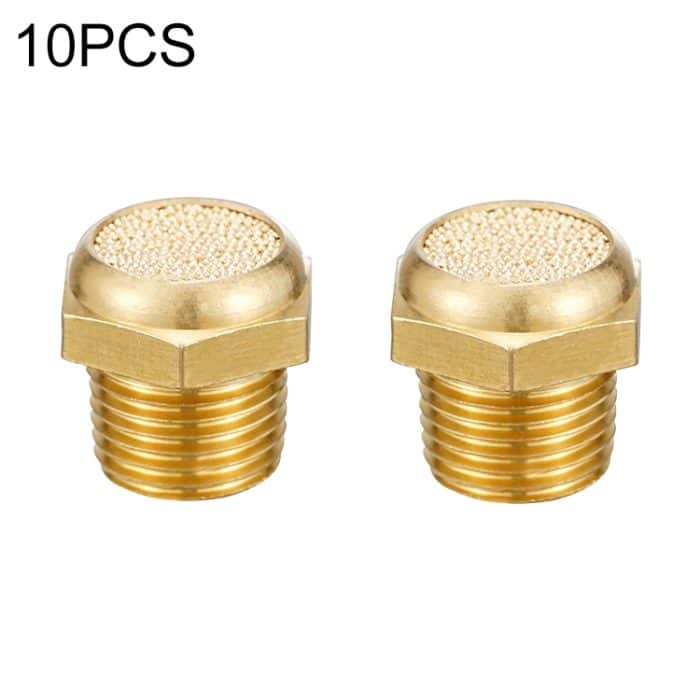 LAIZE 10 Stück halbkupfer flacher pneumatischer Schalldämpfer, 1 Point, 2 Point, 3 Point, 4 Point – Bild 1