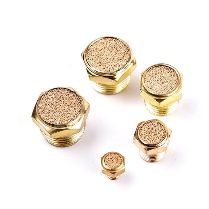 LAIZE 10 Stück halbkupfer flacher pneumatischer Schalldämpfer, 1 Point, 2 Point, 3 Point, 4 Point – Bild 3