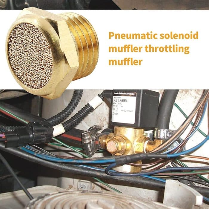 LAIZE 10 Stück halbkupfer flacher pneumatischer Schalldämpfer, 1 Point, 2 Point, 3 Point, 4 Point – Bild 7