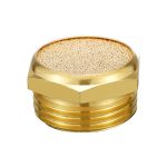 LAIZE 10 Stück flacher pneumatischer Schalldämpfer aus Kupfer, 1 Inch, 1 Point, 2 Point, 3 Point, 4 Point, 6 Point, M5