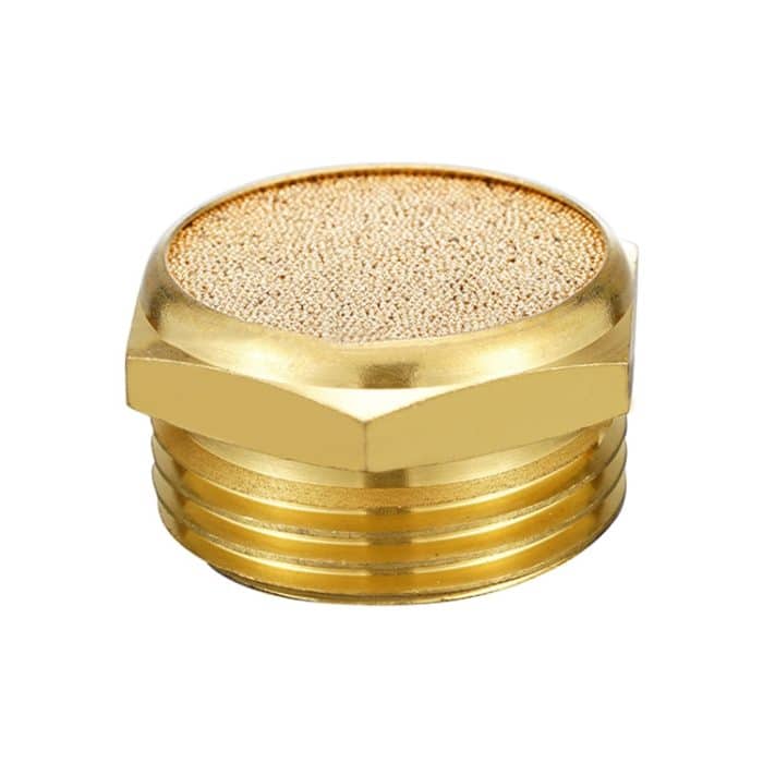 EDA003935501.jpg LAIZE 10 Stück flacher pneumatischer Schalldämpfer aus Kupfer, 1 Inch, 1 Point, 2 Point, 3 Point, 4 Point, 6 Point, M5 – Bild 1