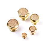 LAIZE 10 Stück flacher pneumatischer Schalldämpfer aus Kupfer, 1 Inch, 1 Point, 2 Point, 3 Point, 4 Point, 6 Point, M5 – Bild 3