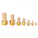 Langer pneumatischer Vollkupfer-Schalldämpfer von LAIZE, 1 Inch, 1 Point, 2 Point, 3 Point, 4 Point, 6 Point, M5 – Bild 2