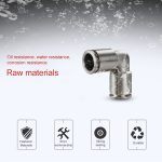 LAIZE vernickelter Kupfer-Winkel-Pneumatik-Schnellverbinder, PV-4, PV-6, PV-8, PV-10, PV-12, PV-14 – Bild 4