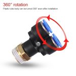 LAIZE 10 Stück Kunststoff Y-Typ T-Stück Außengewinde Pneumatischer Schnellverbinder, PX4-01 (10pcs), PX4-02 (10pcs), PX4-M5 (10pcs), PX6-01 (10pcs), PX6-02 (2pcs), PX6-03 (2pcs), PX6-04 (2pcs), PX6-M5 (10pcs), PX8-01 (2pcs), PX8-02 (2pcs), PX8-03 (2pcs... – Bild 3