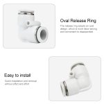 LAIZE 10 Stück pneumatischer PV-Winkel-Schnellmontage-Anschluss, PV-4 (10pcs), PV-6 (10pcs), PV-8 (10pcs), PV-10 (10pcs), PV-12 (10pcs), PV-16 (2pcs) – Bild 2