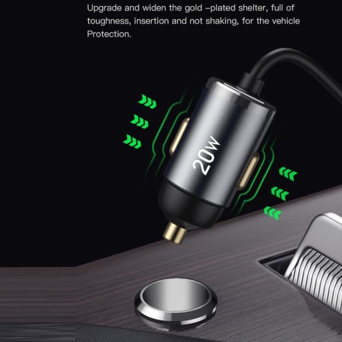 TOTUDESIGN 20 W USB-Auto-Schnellladung, Kabellänge: 1,2 m, 8 Pin, USB-C / Type-C – Bild 3