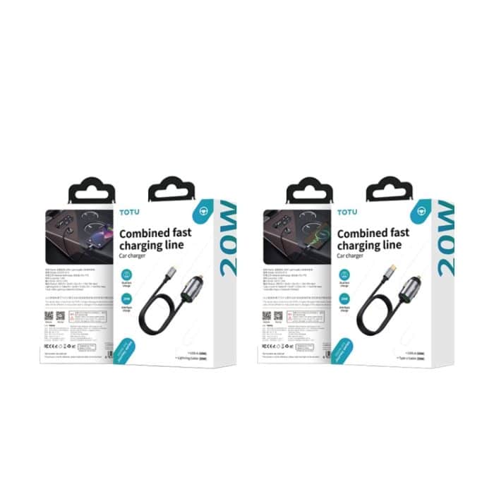 TOTUDESIGN 20 W USB-Auto-Schnellladung, Kabellänge: 1,2 m, 8 Pin, USB-C / Type-C – Bild 6