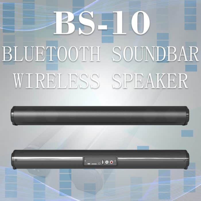 BS-10 Bluetooth 5.0-Lautsprecher-TV-Soundbar mit Fernbedienung, BS-10 – Bild 2