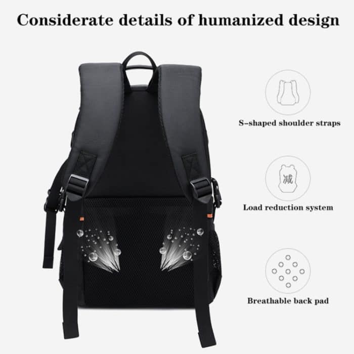 Wasserdichter Rucksack mit großer Kapazität, Reiseschultern, Kamerataschen – Bild 5