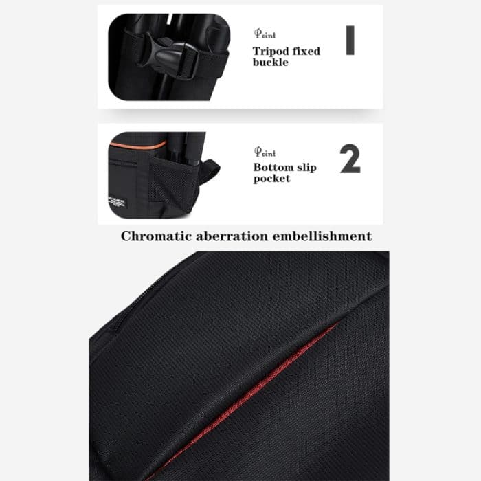 Wasserdichter Rucksack mit großer Kapazität, Reiseschultern, Kamerataschen – Bild 9