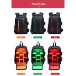 Outdoor-Kamera-Rucksack, wasserdichte Fotografie-Kamera-Schultertasche, 45x32x18cm, 33.5x25.5x15.5cm – Bild 4