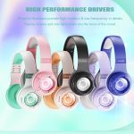 KE25 RGB Light Wireless Stereo Musik Bluetooth Headset – Bild 5