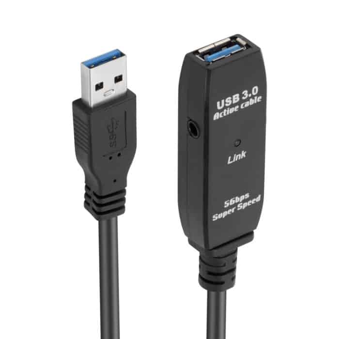 USB 3.0-Stecker auf Buchse, Datensynchronisations-Superspeed-Verlängerungskabel, Länge: 15 m – Bild 2