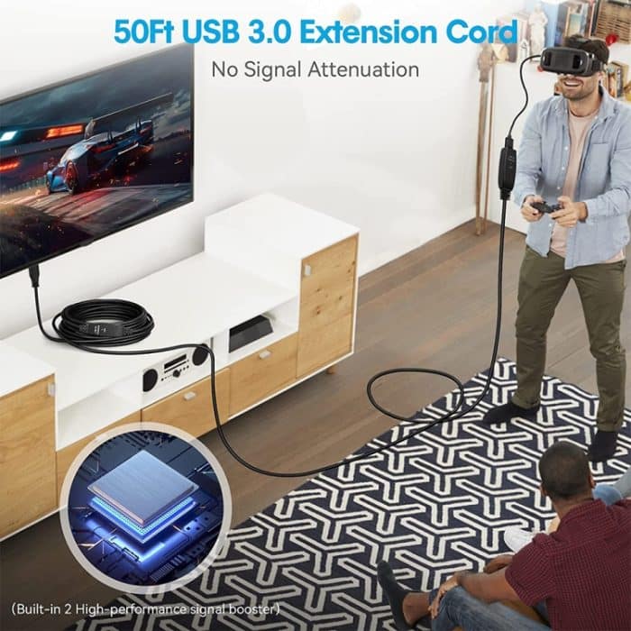 USB 3.0-Stecker auf Buchse, Datensynchronisations-Superspeed-Verlängerungskabel, Länge: 20 m – Bild 6