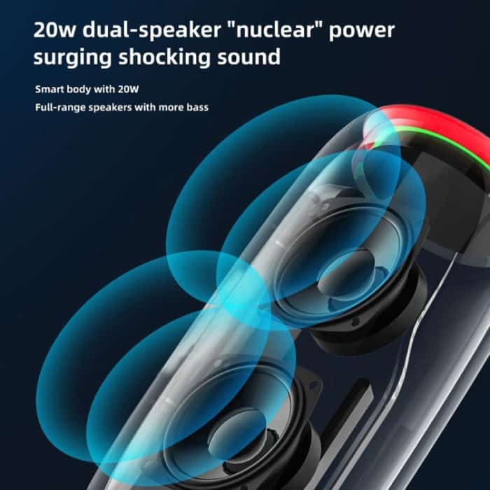 HOPESTAR P35 20W Outdoor IPX7 Wasserdichter kabelloser Bluetooth-Lautsprecher, P35 – Bild 3