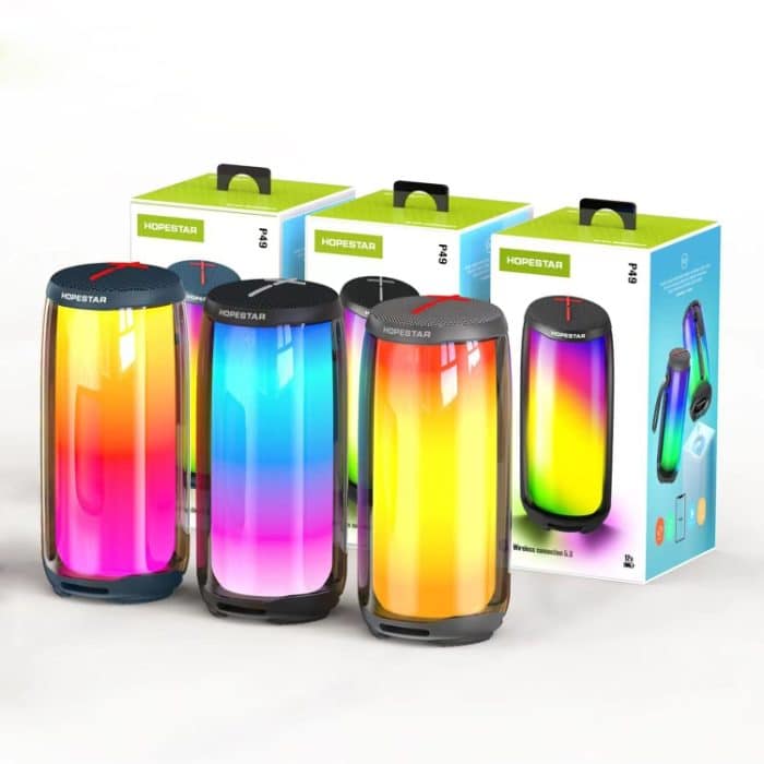 HOPESTAR P49 Tone Pulse RGB Light Wasserdichter Bluetooth-Lautsprecher, P49(Black), P49(Grey), P49(Blue) – Bild 2