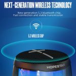 HOPESTAR P49 Tone Pulse RGB Light Wasserdichter Bluetooth-Lautsprecher, P49(Black), P49(Grey), P49(Blue) – Bild 6