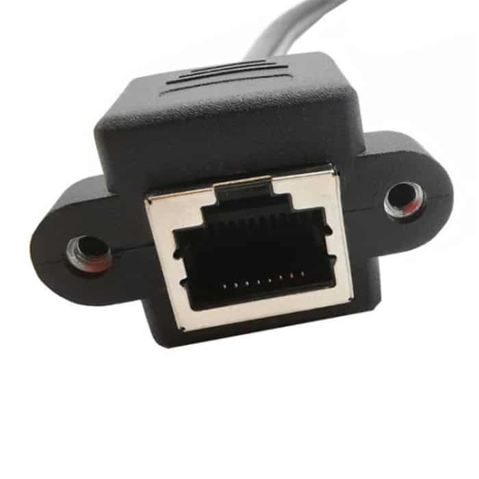 RJ45-LAN-Verlängerungskabel (Buchse auf Buchse) mit Schraubverschluss, 30cm, 60cm, 1m, 2m – Bild 5