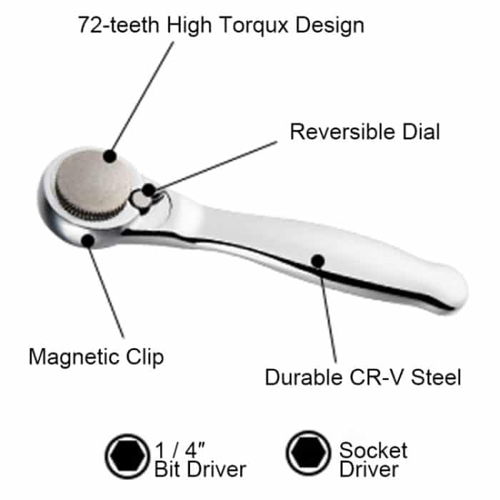 28 in 1 Ratschen-Schraubendreher-Set – Bild 2