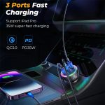 JOYROOM JR-CL26 70W 3-Port USB+USB-C / Typ-C Autoladegerät, JR-CL26 – Bild 4