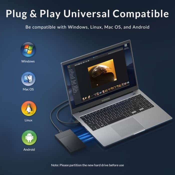 ORICO ORICO-2526U3-V1 2,5 Zoll USB 3.0 Micro-B Festplattengehäuse Externes Speichergehäuse, Micro-B – Bild 14