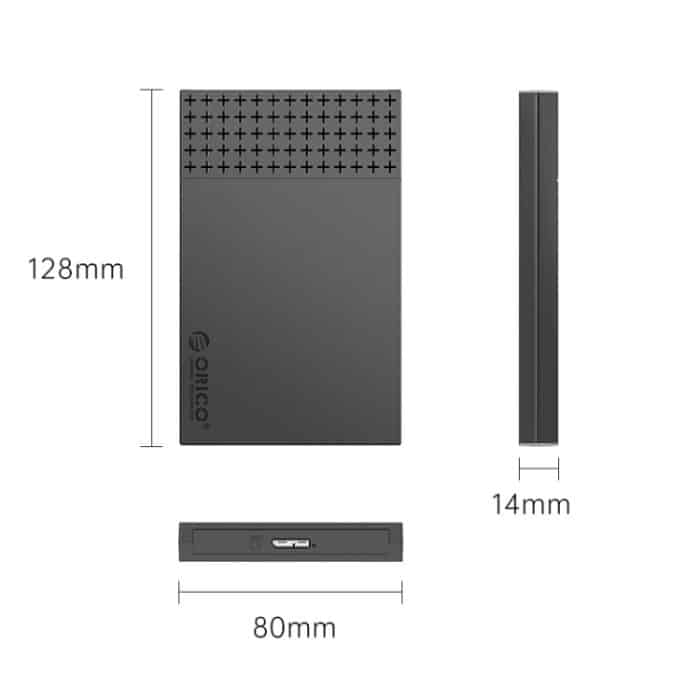 ORICO ORICO-2526U3-V1 2,5 Zoll USB 3.0 Micro-B Festplattengehäuse Externes Speichergehäuse, Micro-B – Bild 3