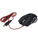 HXSJ A888B 6-Tasten-Gaming-Maus mit knisternder, farbenfroher Beleuchtung und Kabel, A888B Black, A888B White – Bild 4