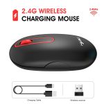 HXSJ T15 2,4 GHz 4 Tasten kabellose Stummschaltungsmaus, T15 Black, T15 White – Bild 3