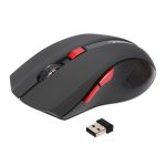 HXSJ X50 2,4 G 6 Tasten 1600 DPI einstellbare kabellose Maus mit drei Geschwindigkeiten, X50 Black, X50 Red