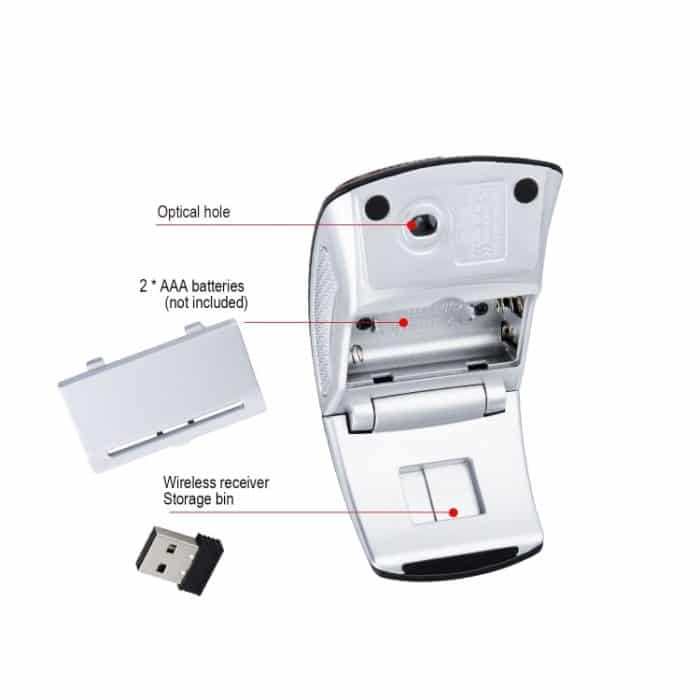 HXSJ ZD-01 1600DPI 2,4GHz kabellose faltbare Maus – Bild 4
