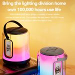 T&G TG376 Outdoor Tragbarer LED-Licht RGB Mehrfarbiger kabelloser Bluetooth-Lautsprecher-Subwoofer – Bild 3